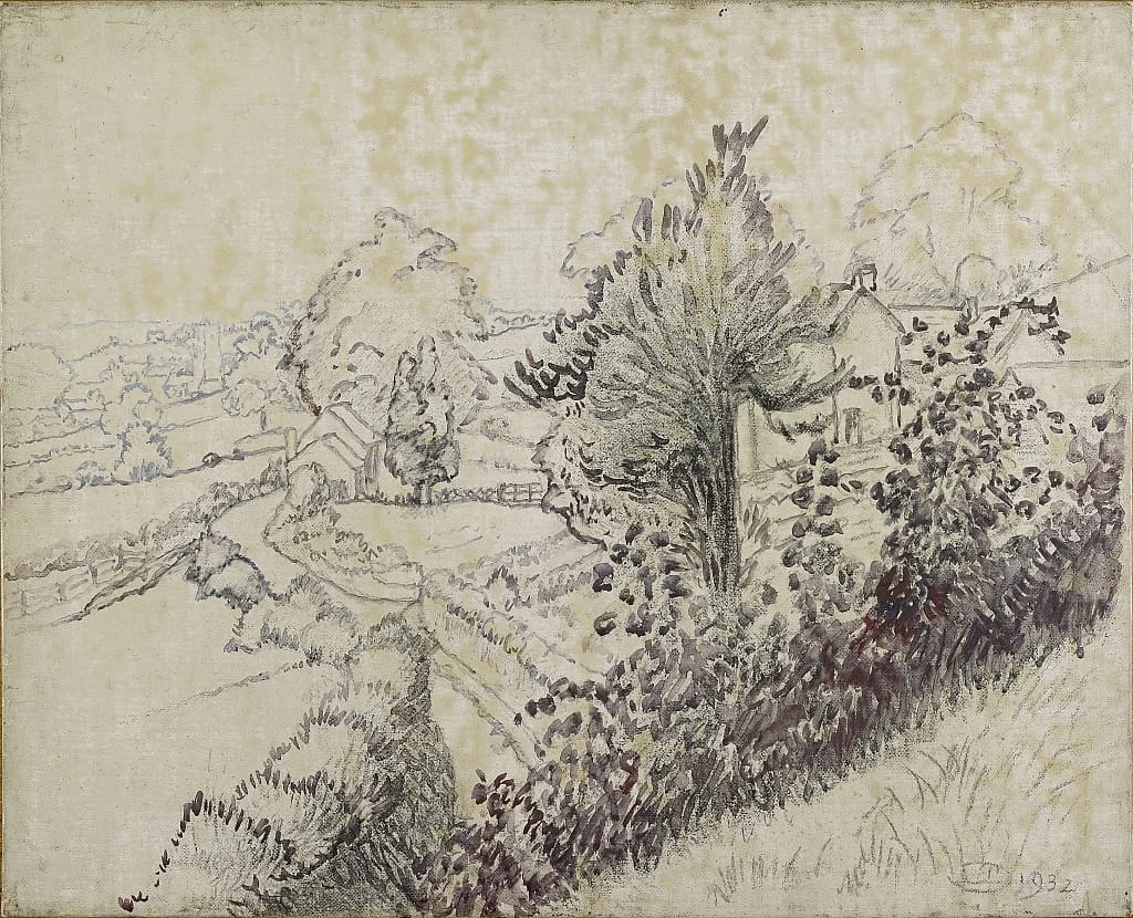 Vista di Leintwardine, 1932 - Ashmolean Museum, University of Oxford